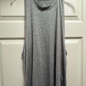 Amazon Gray Sleeveless Muscle Tee Tank Top